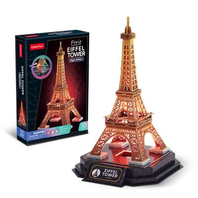 乐立方立体拼图建筑模型可变色灯