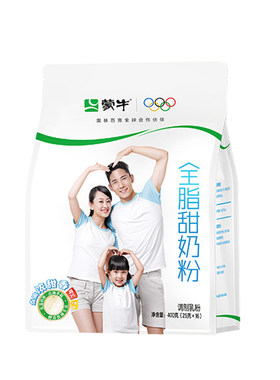蒙牛400g青少年包装全脂甜奶粉
