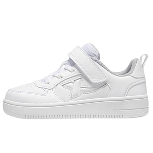 特步童鞋小白鞋春季新款幼小童宝宝耐磨防滑中性百搭儿童运动板鞋