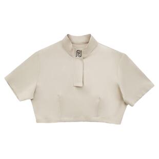FEU DOUX 纯真复古半拉链立领短上衣 Mock Neck Top&Shorts Set