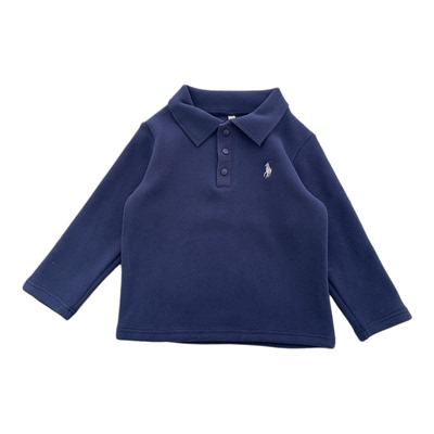 【断码特惠】儿童加绒加厚polo衫男童卫衣中大童翻领上衣秋冬款