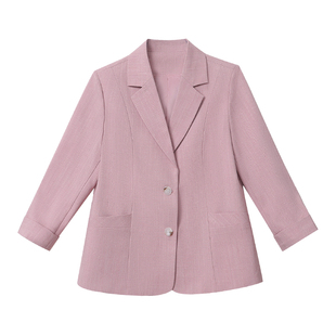 妈妈春装薄外套2026新款中年女式洋气小西装中老年女装春夏季西服