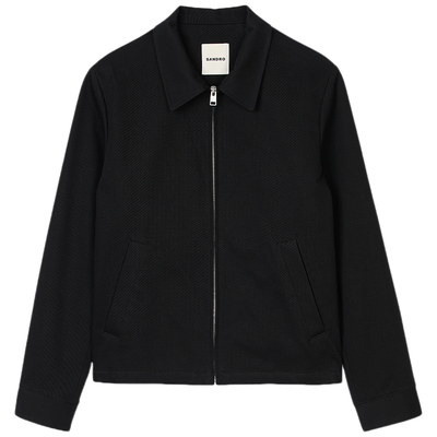 SANDRO拉链开合衣襟夹克外套