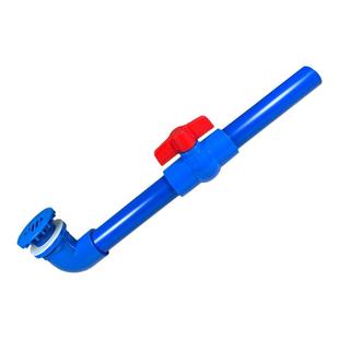 鱼缸排水带开关套件 直弯强排水 乌龟箱鱼缸塑料过滤箱底排污排水