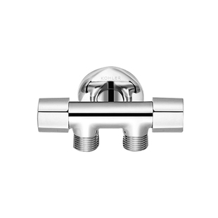 科勒三通四通双控角阀配件一进二出一进三出角阀33985/33986