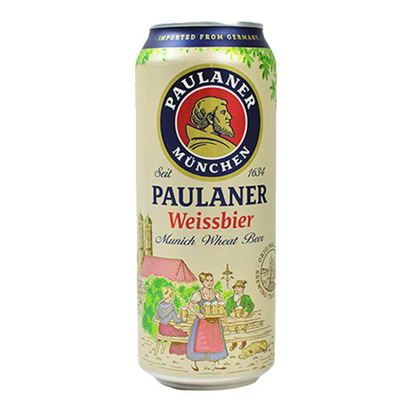 德国进口柏龙小麦白啤酒500ml*5罐装保拉纳普拉纳精酿啤酒