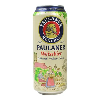 德国进口柏龙小麦白啤酒500ml*5罐装保拉纳普拉纳精酿啤酒