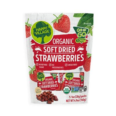 HappyVillage双有机天然草莓干