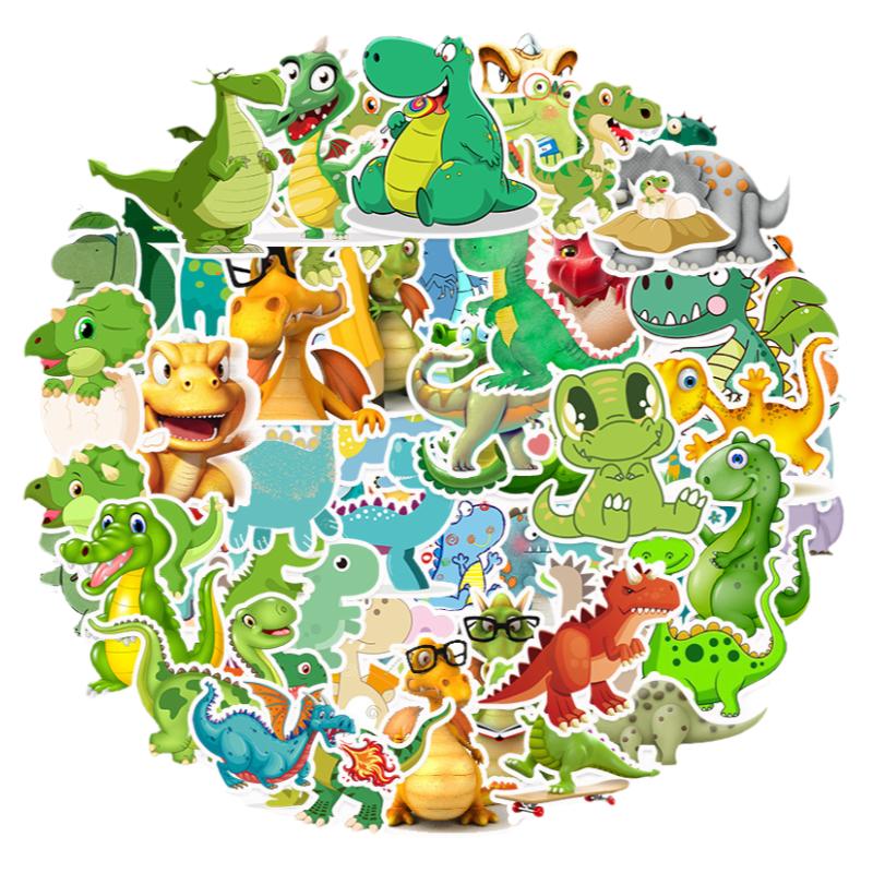 100张恐龙dinosaur装饰防水贴纸