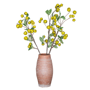 青苹果仿真花树枝干花花束客厅摆设餐桌果实插花高枝假花装饰摆件