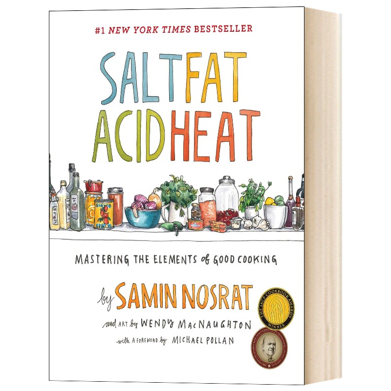 盐 脂肪 酸 热 掌握好烹饪的要素 英文原版 Salt Fat Acid Heat 英文版进口原版英语书籍