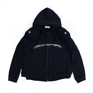 FVVO  Protective double-layer zip-up hoodie 护具双重拉链卫衣