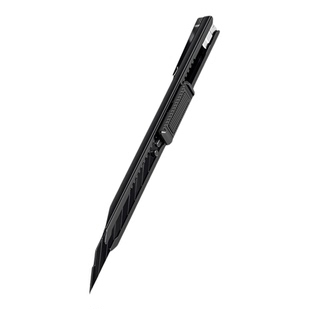 德力西美工刀小型裁纸刀拆快递刀壁纸刀工业级不锈钢刀30度开箱刀