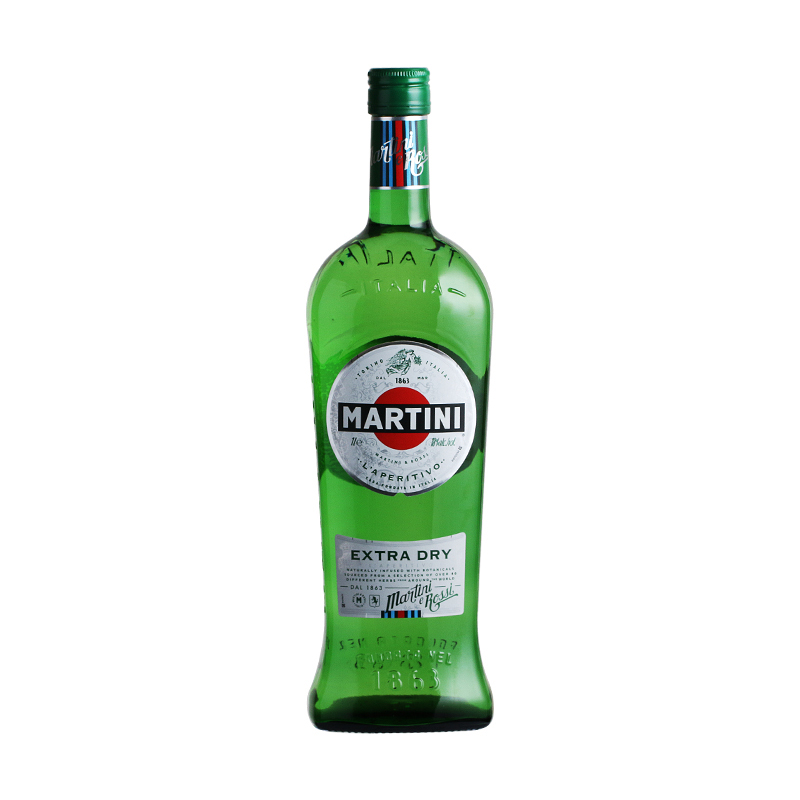 百加得马天尼Martini干威末酒马提尼酒1L意大利原瓶进口配制酒