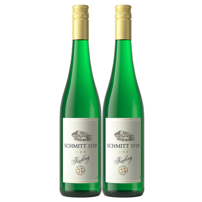 双支超值德国半甜雷司令白葡萄酒