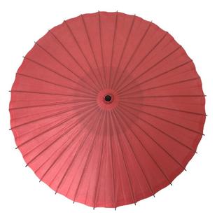 定制古典油纸伞汉服拍照舞台道具装饰黑色伞架纤维杆晴雨伞复古红