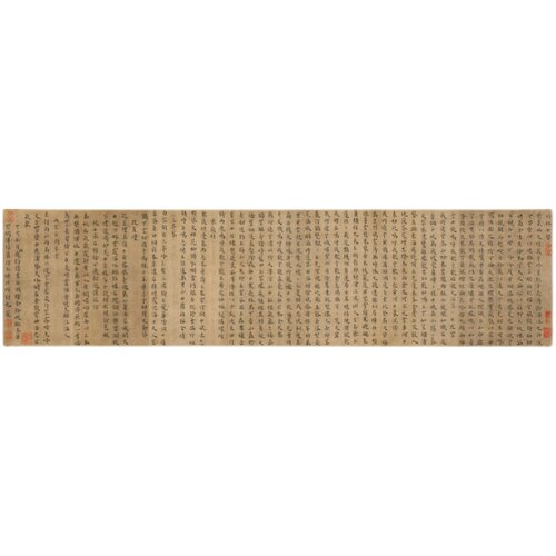 王宠小楷竹林七贤原大复古书法字画作品真迹微喷仿古字帖临摹复制