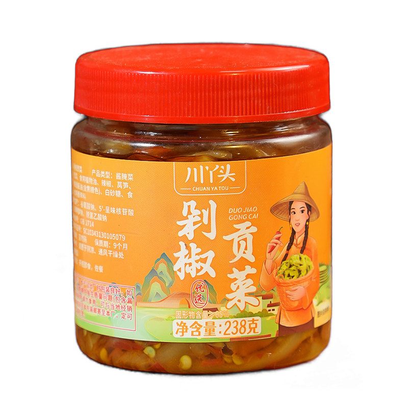 川丫头剁椒贡菜香辣脆嫩下饭菜