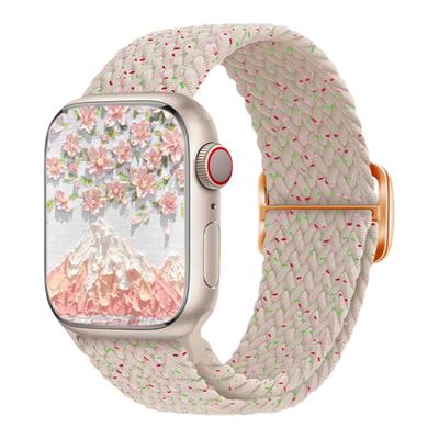 适用iWatch编织单圈表带调节男女