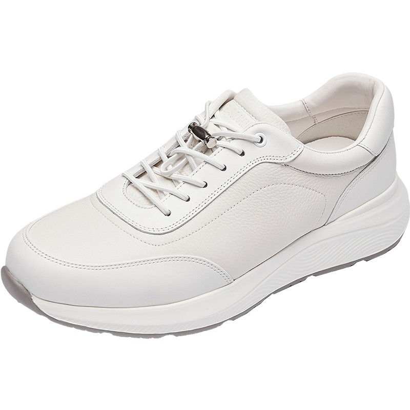 莱尔斯丹商场同款2025秋冬新款真皮时尚运动休闲小白男鞋6TM62101