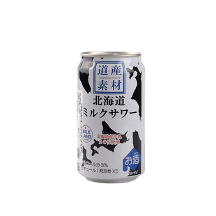 日本北海道小樽知嗨果味酒鸡尾酒牛奶沙瓦/蜜瓜蓝莓牛奶350ml*6罐