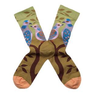 BONNE MAISON法国进口设计师潮牌炸街彩袜春秋冬百搭中袜树林长袜