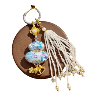 【灵隐】马年宋锦小马宋锦葫芦挂饰包挂件车挂包挂送妈妈礼物