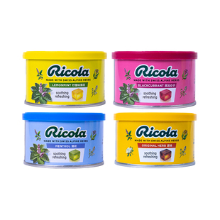 IU推荐Ricola润喉糖护嗓子瑞士进口清新柠檬薄荷糖送伴手礼100g*4