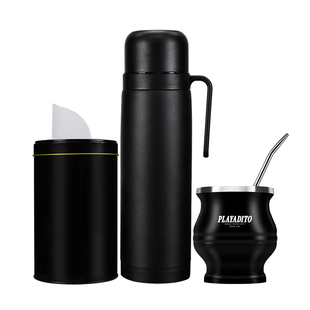 阿根廷进口马黛茶保温壶专用茶杯吸管网红便携茶叶罐旅行创意盖子