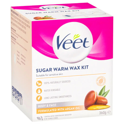 澳洲veet加热蜜蜡脱毛膏撕拉式