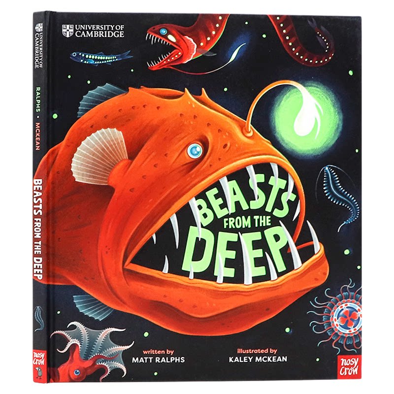 现货海洋深处的野兽 英文原版绘本 University of Cambridge Beasts from the Deep 深海生物大揭秘趣味插画剑桥大学合作出版系列