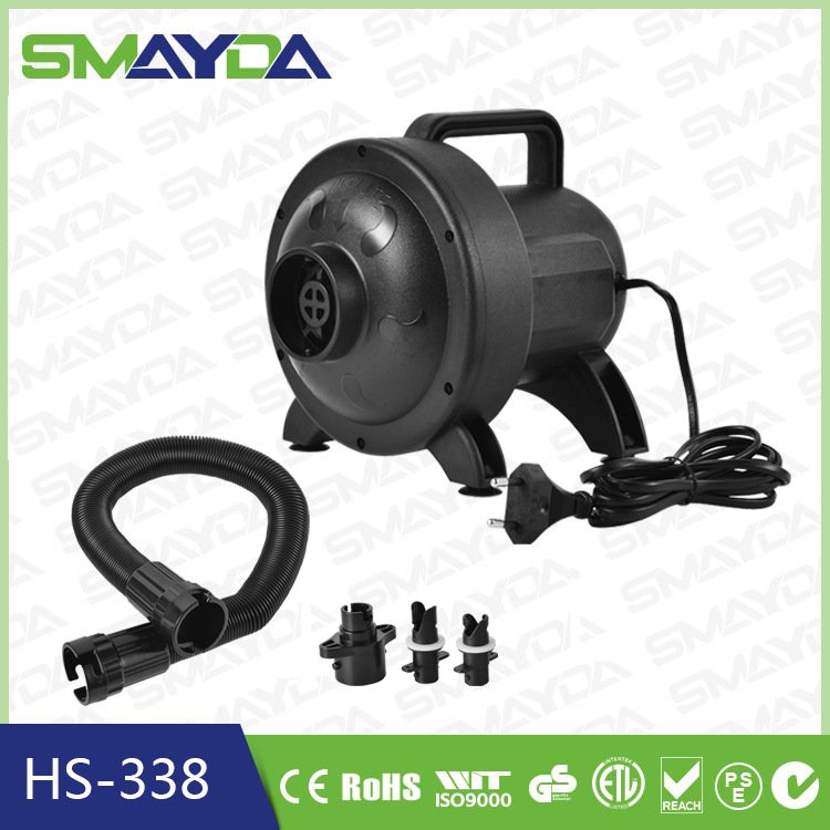 大功率1200W户外充气帐篷拉丝床垫电动充气泵220V欧规美规英规