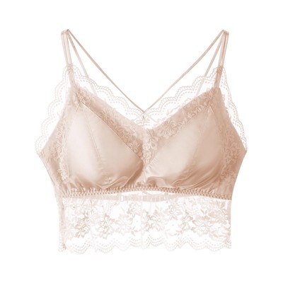 蕾丝抹胸女交叉美背吊带背心防走光裹胸内搭打底春夏薄款内衣性感