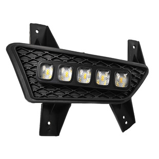 适用于13-17款五菱宏光S改装日行灯流光日间行车灯LED高亮前雾灯