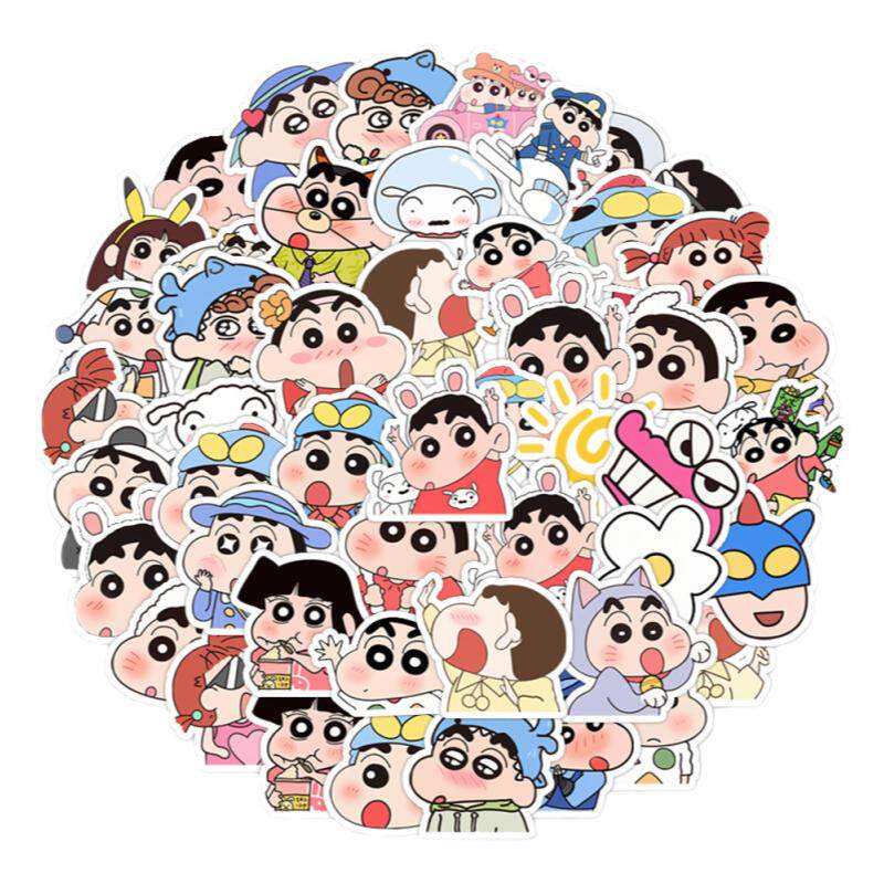 蜡笔小新日漫卡通涂鸦贴画周边