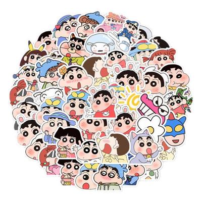 蜡笔小新日漫卡通涂鸦贴画周边