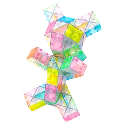 水晶魔尺24段36段72段琉璃色魔尺