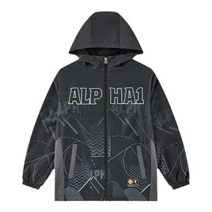 乔丹儿童运动外套男童上装摇粒风衣宽松大童梭织风衣T8441280B