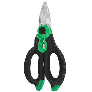 台湾老A不锈钢电工剪刀线槽剪多功能电缆剪刀电工剪剥线钳压接端