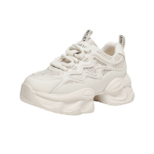 戈美其厚底老爹鞋女款春季新款网面透气女鞋显脚小休闲运动鞋