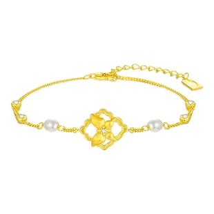 周大生*DC灵动仙蝶手链纯银925女生设计蝴蝶手饰本命年生日礼物