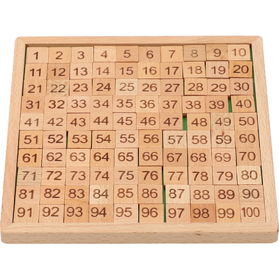 蒙特梭利早教1-100连续板益智