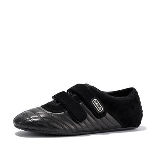 BellaLily2025秋季新款小众魔术贴平底鞋运动风芭蕾鞋羊皮休闲鞋