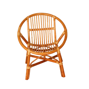 真藤椅子成人藤椅家用休闲椅三件套阳台乘凉椅靠背小藤椅小矮凳子