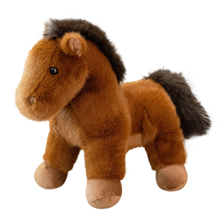 马年吉祥物公仔仿真马毛绒玩具可爱小马玩偶娃娃儿童女生新年礼物