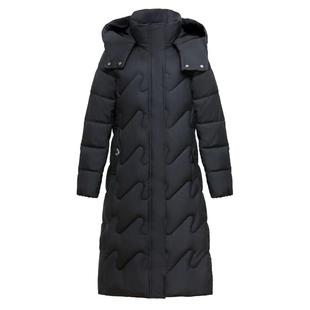 棉衣女中长款过膝2024冬季新款洋气加厚蓄热保暖棉袄外套女大码