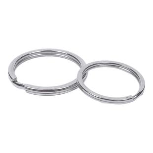 304不锈钢汽车钥匙圈钥匙环钥匙扣挂件扁圈平圆圈双圈钥匙圈配件