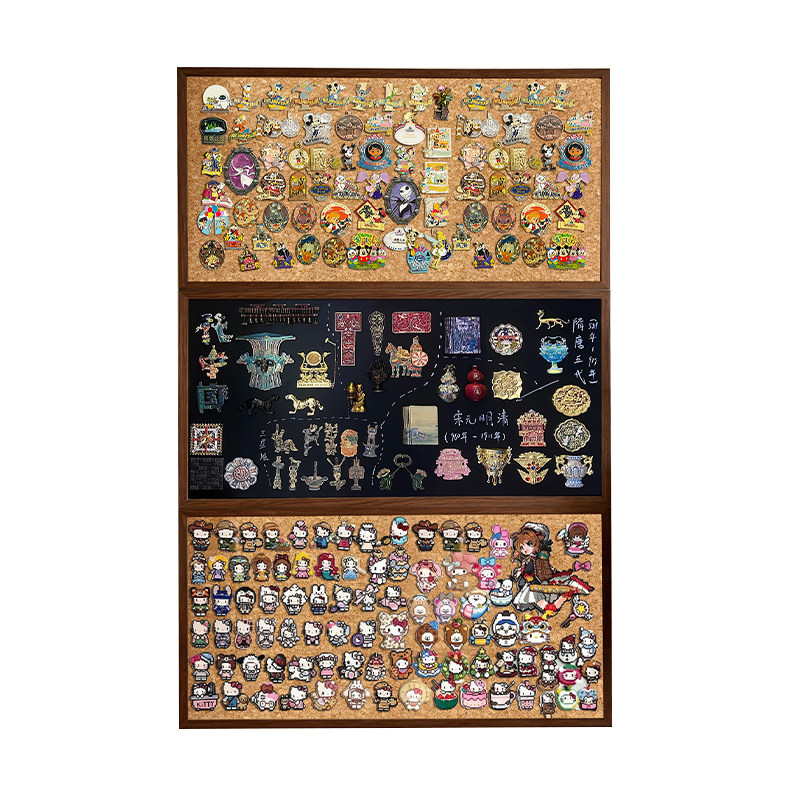 黑板软木板磁吸冰箱贴拼豆展示板