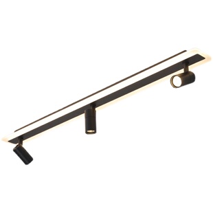 客厅轨道灯射灯led现代过道走廊轻奢衣帽间阳台明装筒灯无主灯具