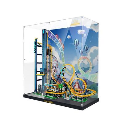 pop乐高10303翻滚过山车展示盒